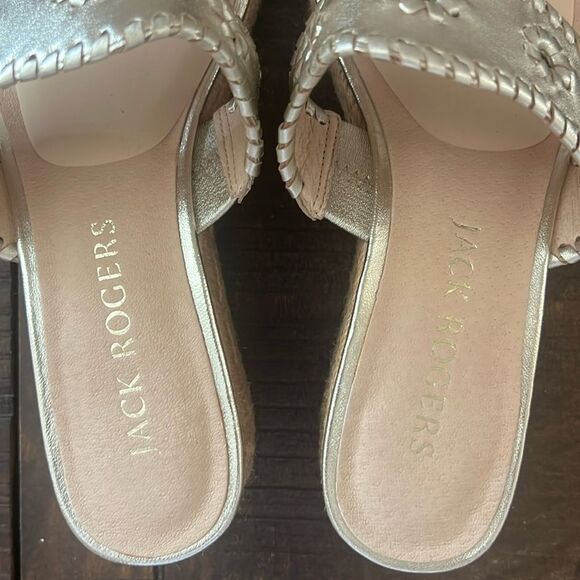 Jack Rogers Espadrille Slide Wedge Sandals Size Womens 8.5 - Picture 12 of 14